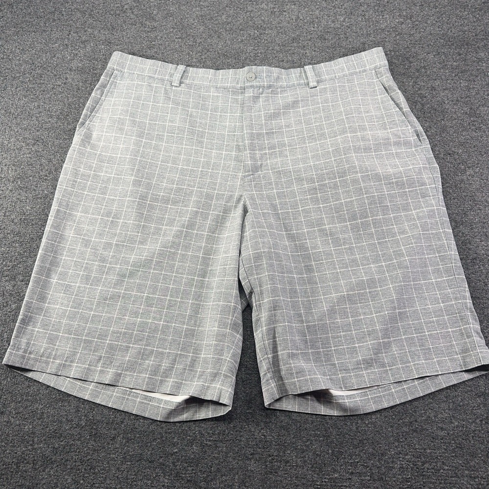Nike Men's Golf Shorts Tour Performance DriFit, Gray Plaid Size 40 EUC